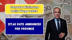 Canada Minimum Daily Wage 2025- $17.65 Rate Announced Per Province